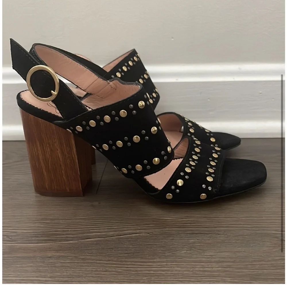 J.Crew Stella Heels in Studded Suede NEW